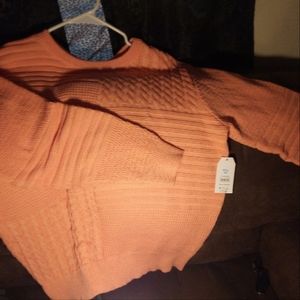 Fashion peach sweater